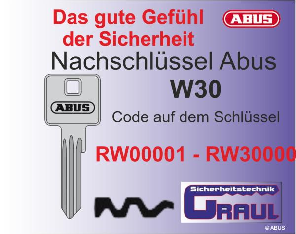 Nachschlüssel Abus W30
